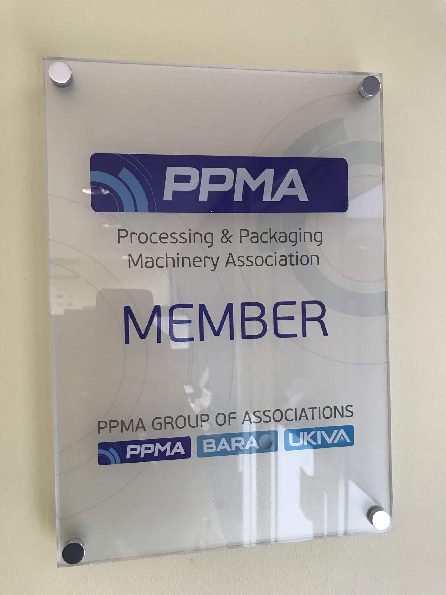Lift Safe Are Proud To Be Members Of The PPMA (Processing & Packaging Machinery Association)