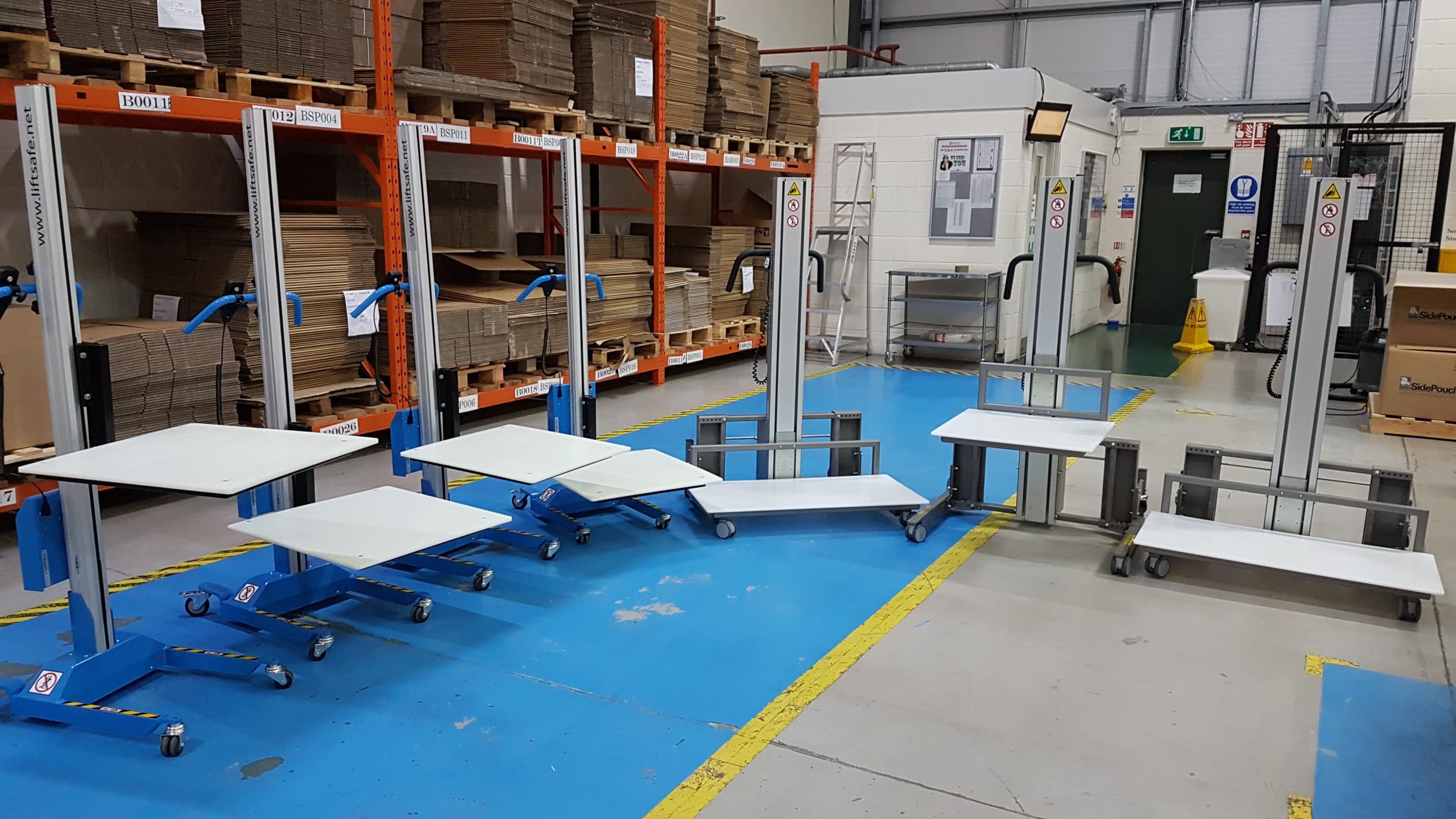 7 Box Lifters Supplied To Southern Based Packaging Machinery Company