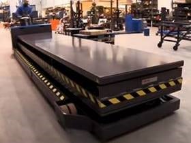 Powered Mobile Lift Table for Automotive and Railway Industry